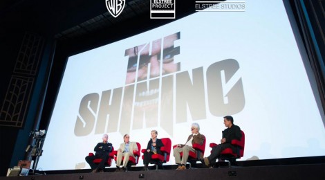 Interviewees on stage before The Shining screening: Garett Brown, Gordon Stainforth, Diane Johnson, Jan Harlan and interviewer Lee Unkrich. 