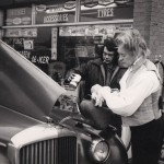 Tony Britton as Beethoven at a garage in Hillingdon